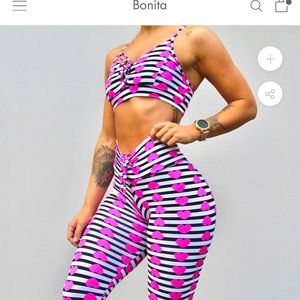 I S O - Bonita Swim Active Heart Leggings